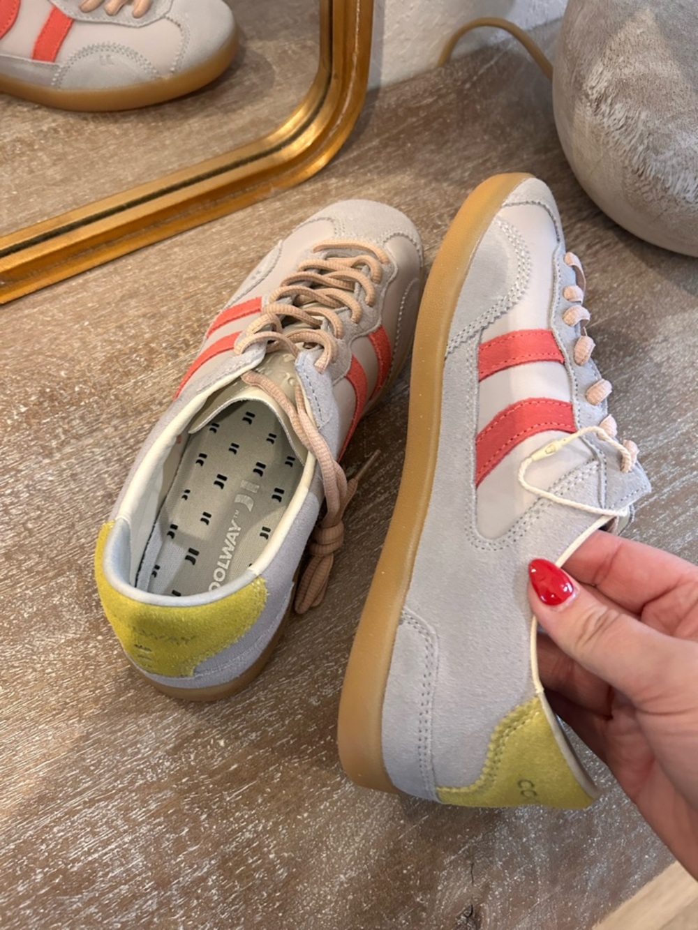 New Free People Coolway Kizuna Sneakers Light Grey - Picture 6 of 8